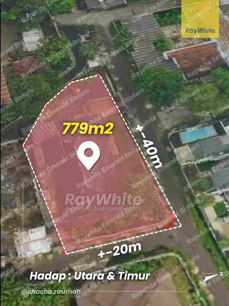 Jual Murah BU Rumah Hitung Tanah Luas Hoek Cocok untuk Kantor dan Investasi Pesanggrahan Jakarta Selatan