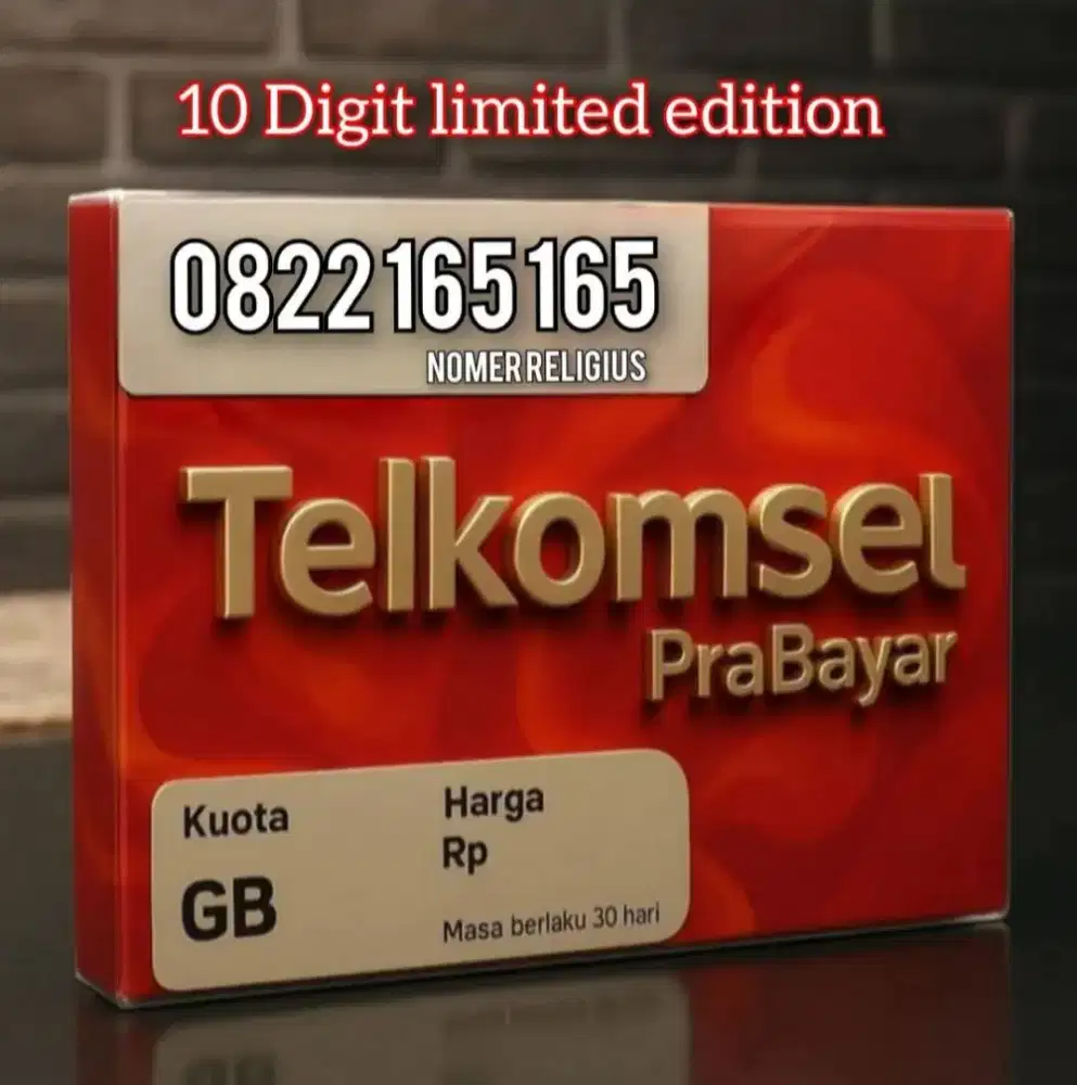 TELKOMSEL 1O Digit Kembar 165 165