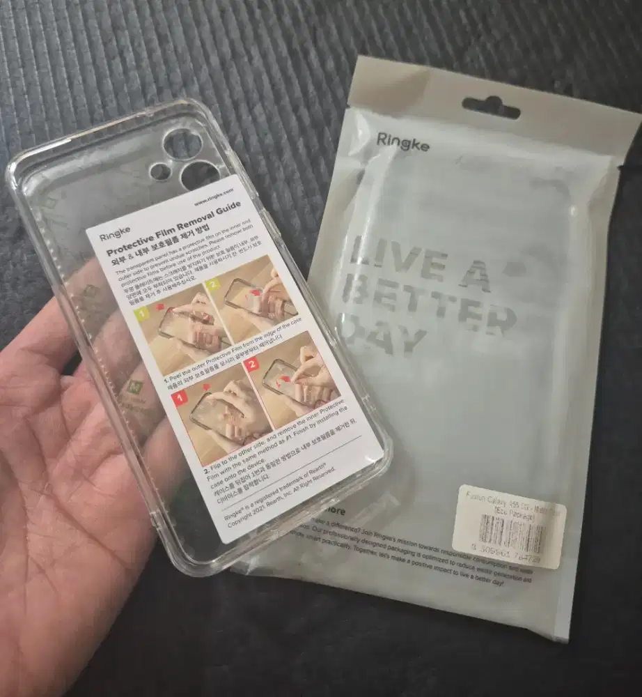 Case samsung A55 ringke/clear