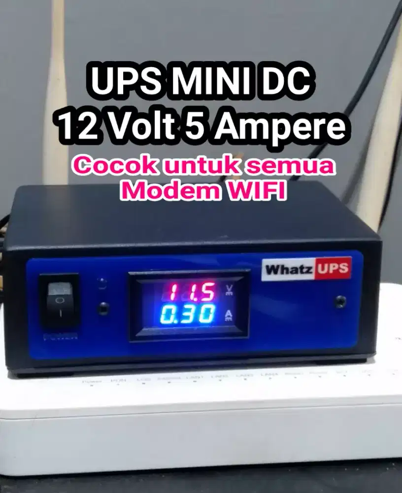 UPS MINI DC 12 VOLT 5 AMPERE TAHAN 5 JAM
