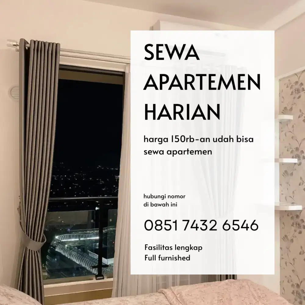 Disewakan apartemen harian Green Pramuka City Jakarta Pusat murah