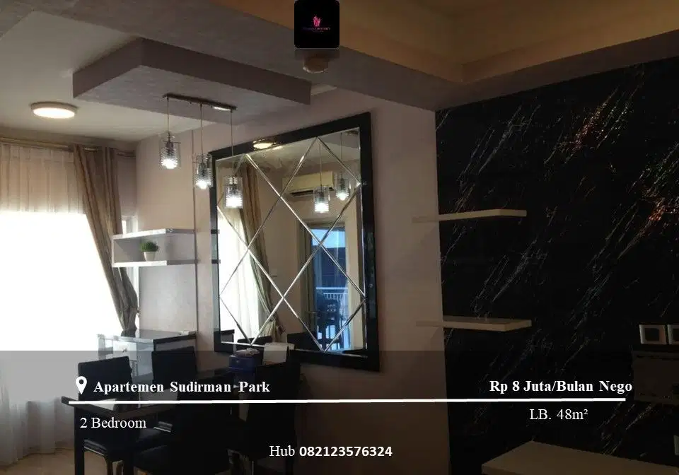 Disewakan Apartement Sudirman Park Mid Floor 2BR FF