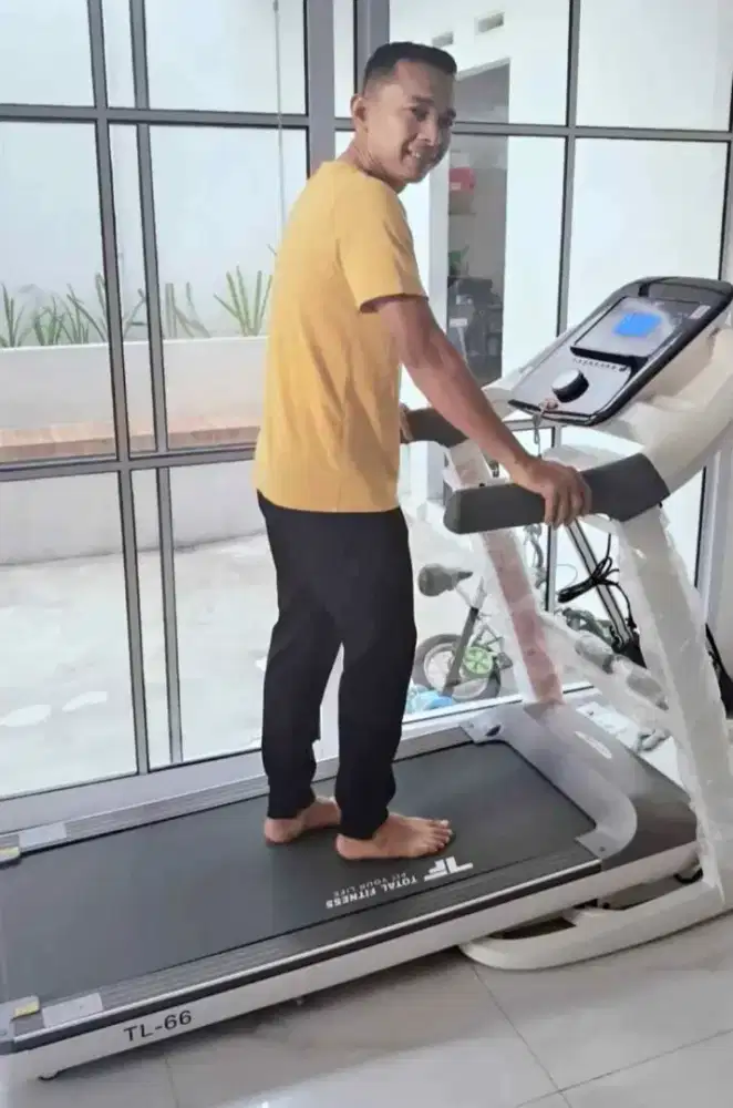 BIG TREADMILL JUMBO MEWAH TL 66 AUTOINCLINE ALAT FITNESS TOTAL GYM