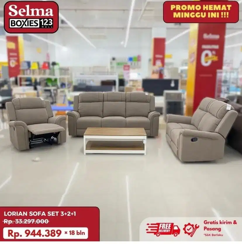 Lorian sofa set ruangan tamu