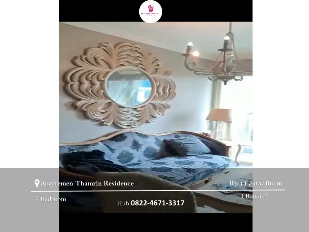 Disewakan Apartement Thamrin Residence 2BR Full Furnished Tower D