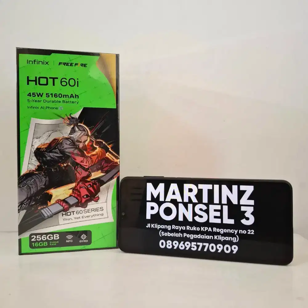 Infinix Hot 60i 8/256 Garansi resmi 1 Tahun. Promo Kemerdekaan