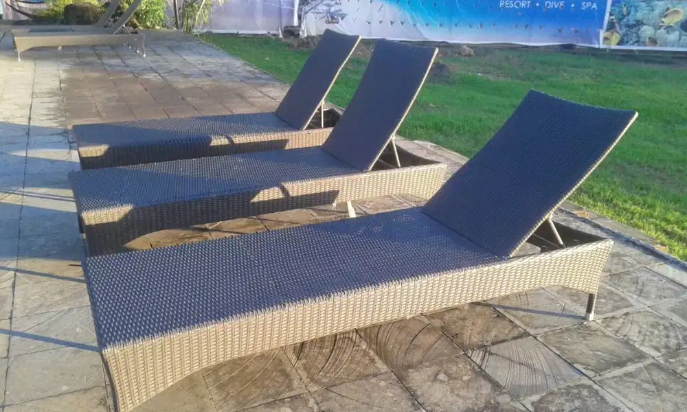 2026TS CUSTOM KURSI KOLAM KURSI PANTAI KURSI MALAS ROTAN SINTETIS