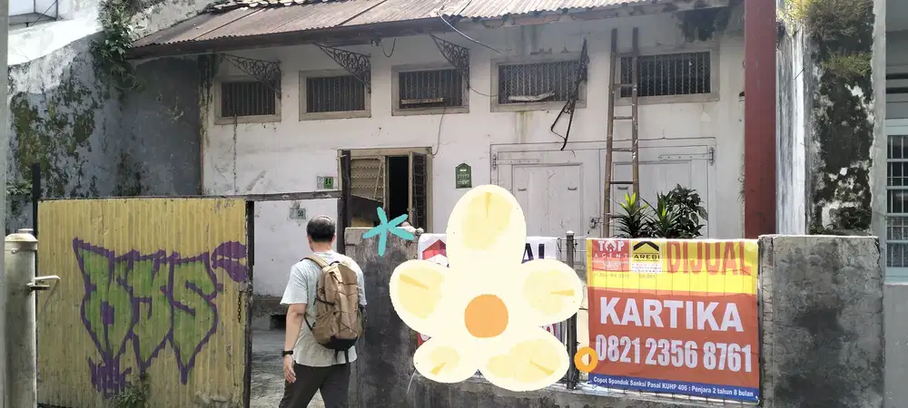 Jual rumah jaman Belanda di Surya Kencana.