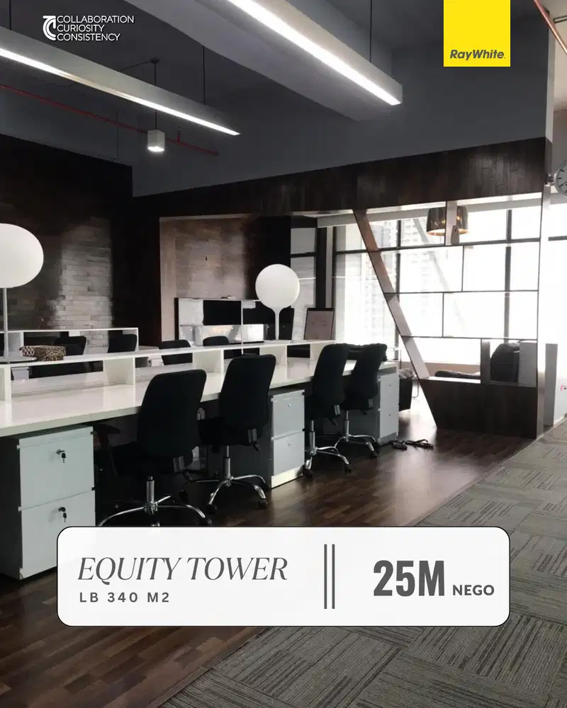 Dijual Kantor Bagus dan Mewah di Equity Tower SCBD