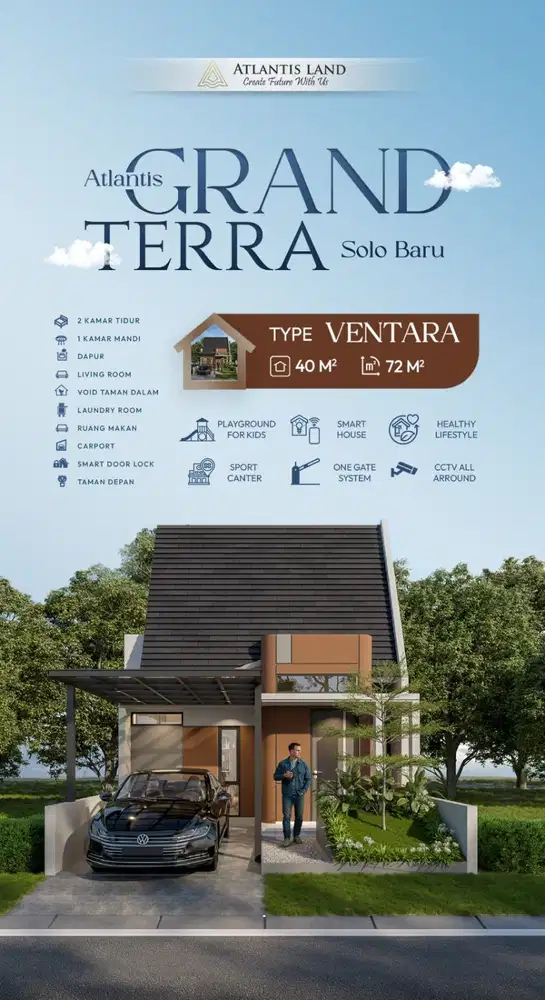 RUMAH 1 LANTAI DI SOLOBARU DEKAT RS INDRIANTI