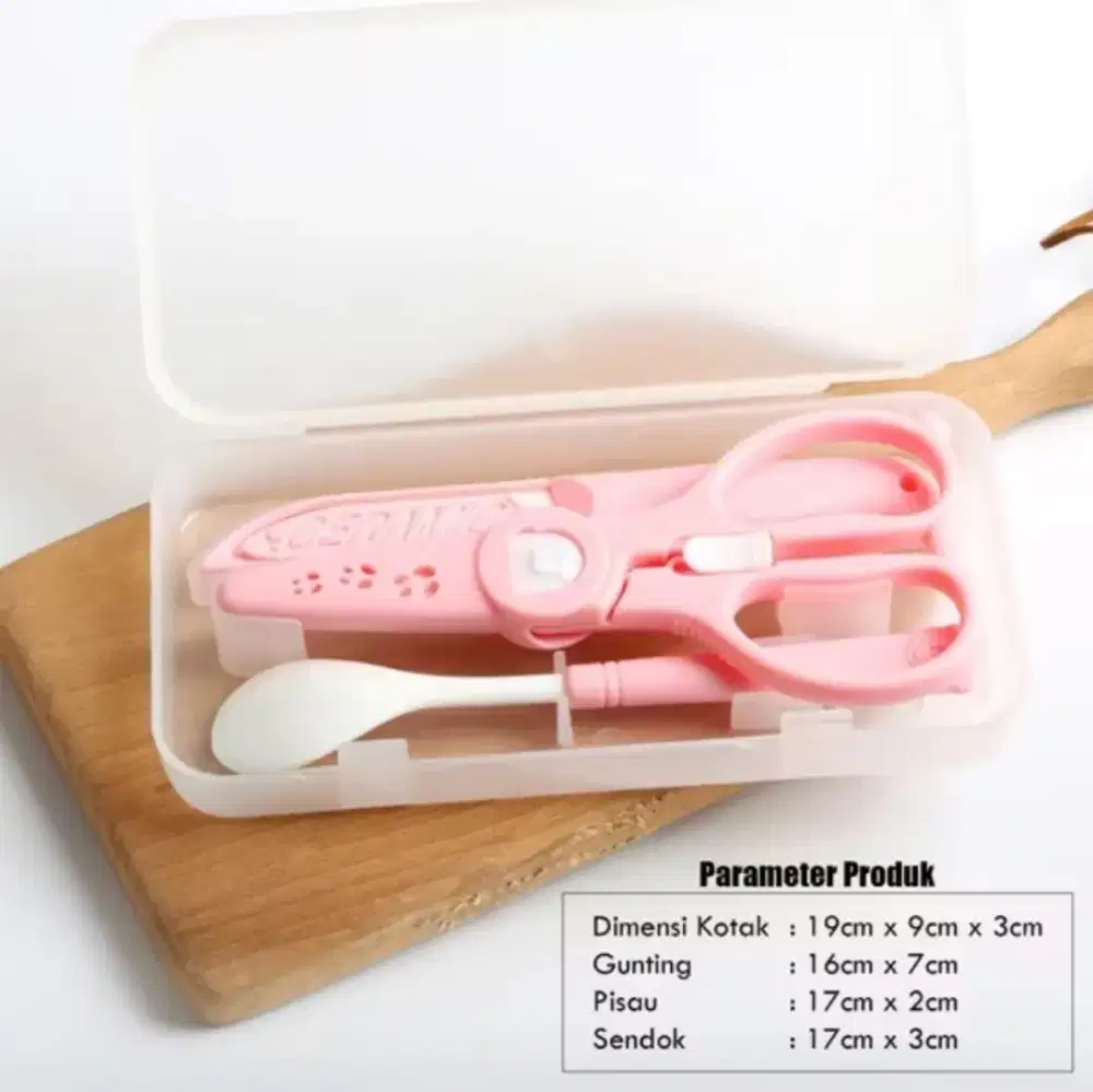 Gunting Keramik Set, Pisau, Sendok, Traveling Friendly