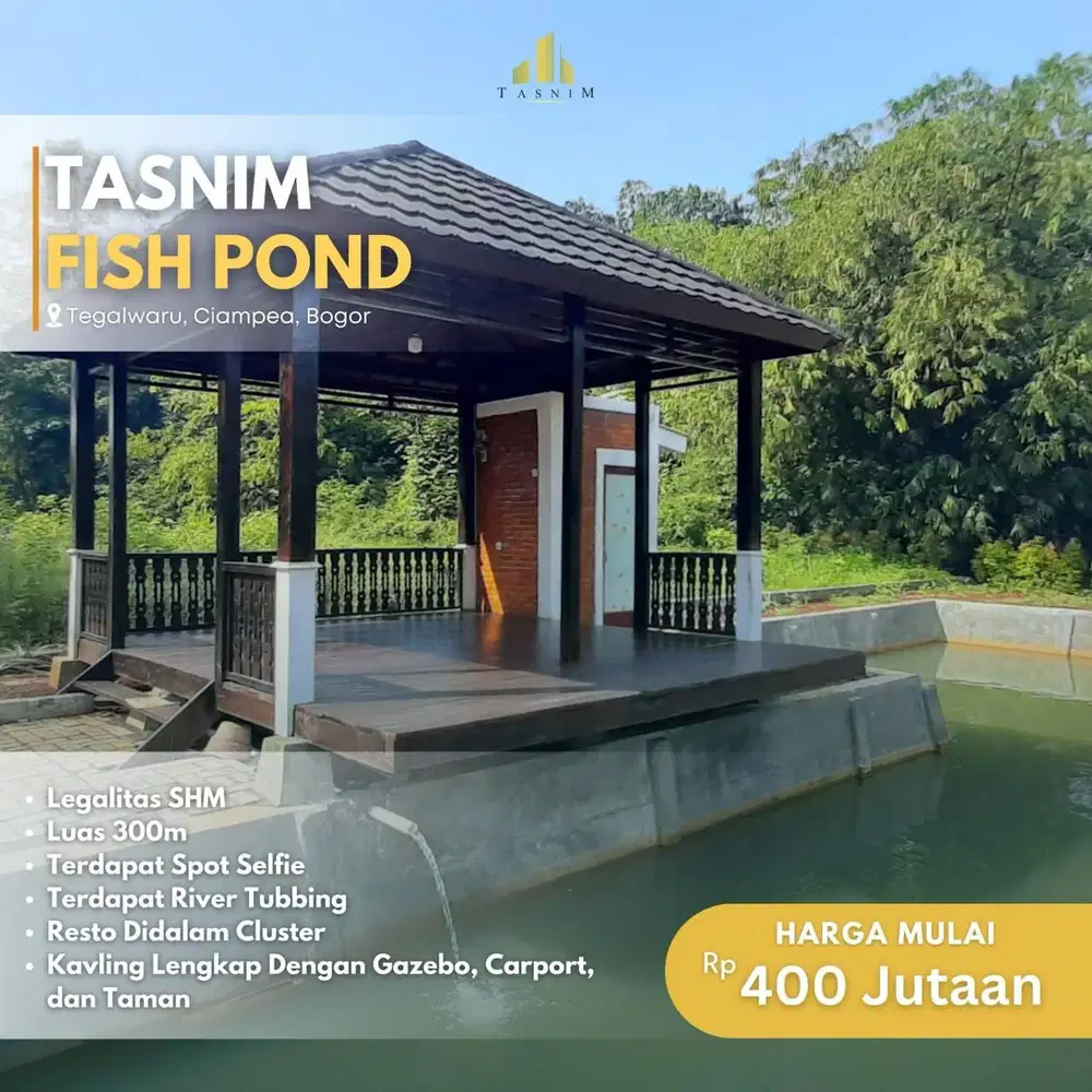 KAVLING 300M² DI KAWASAN AGROWISATA BONUS GAZEBO