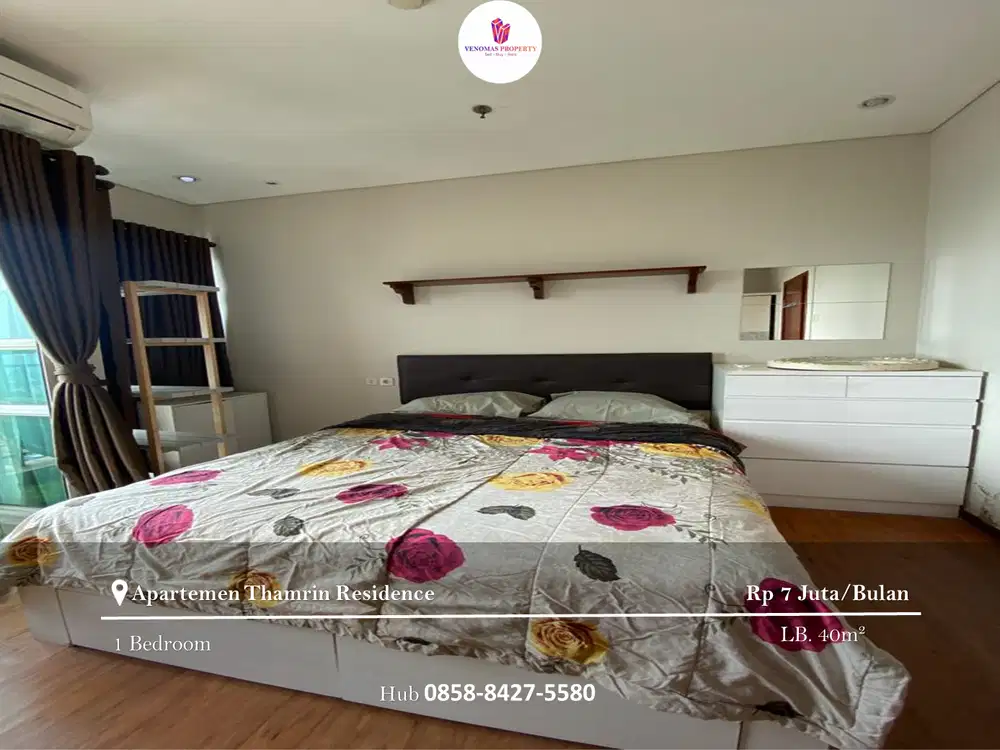 Disewakan Apartement Thamrin Residence 1BR Full Furnished Tower B