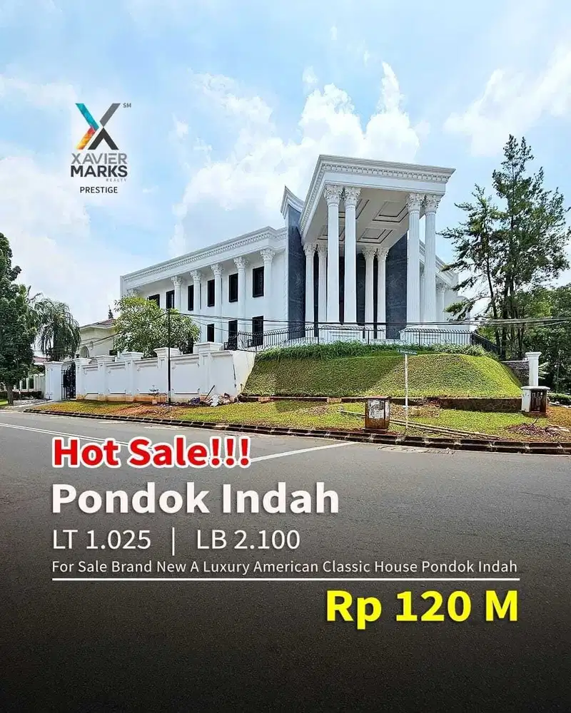 FOR SALE PONDOK INDAH JAKARTA SELATAN  Brand New A Luxury