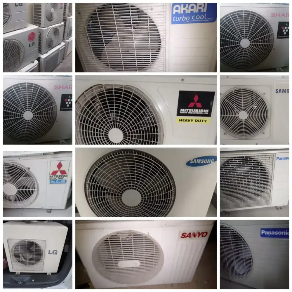 Tukar tambah outdoor Ac 1/2pk-2pk Semua merk Siap Pasang Bergaransi