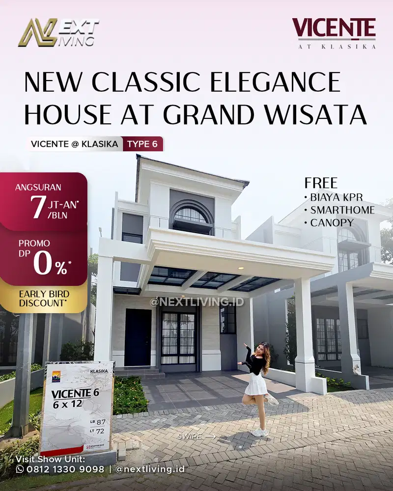 Cluster Vicente 6 at Klasika : Nikmati Hidup Mewah dengan Desain Modern Klasik