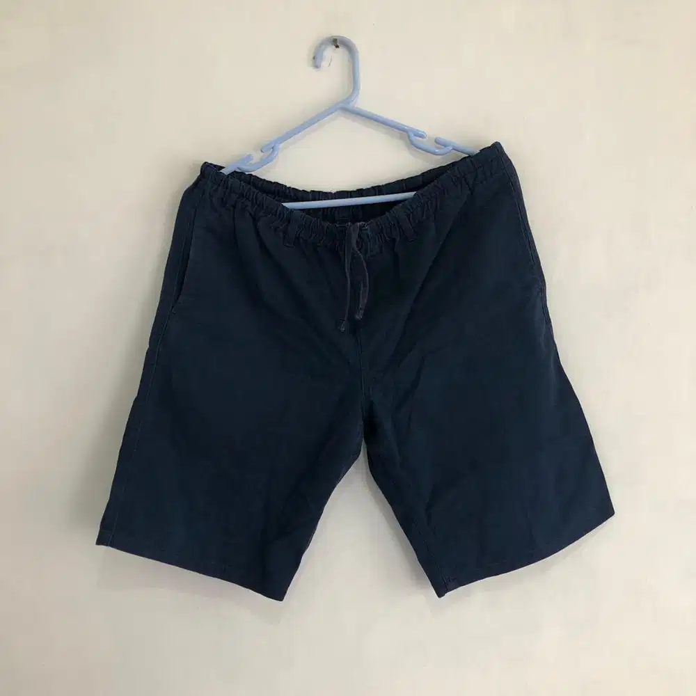 Navy short relax pants twill chinos gu uniqlo zara carhartt