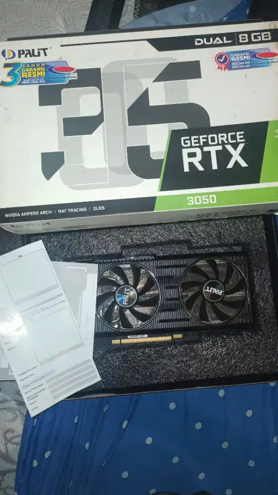 RTX 3050 DUAL 8GB PALIT (Bekas Upgradean - Nego sampe jadi)