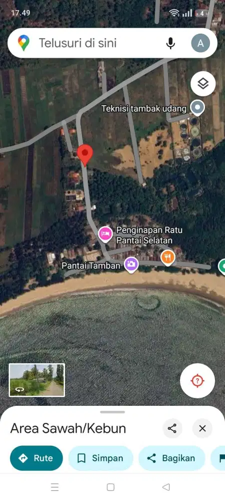 Tanah Wisata Sebelah Pantai Malang Selatan