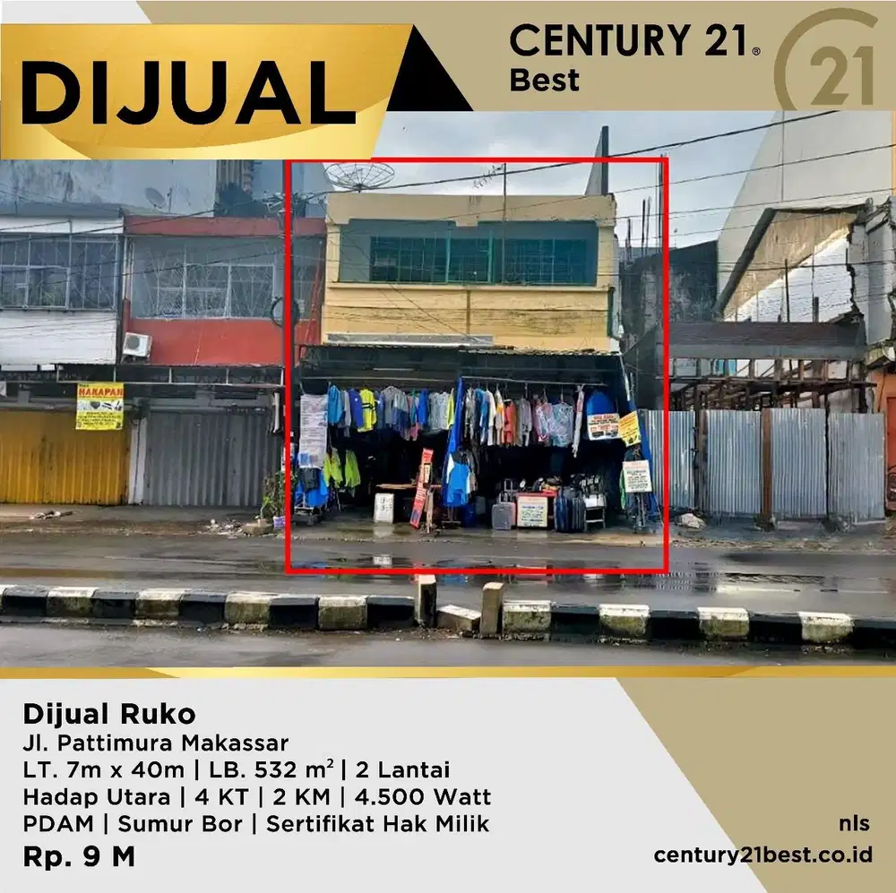 Lokasi Ditengah Kota Cocok Segala Usaha & Perkantoran