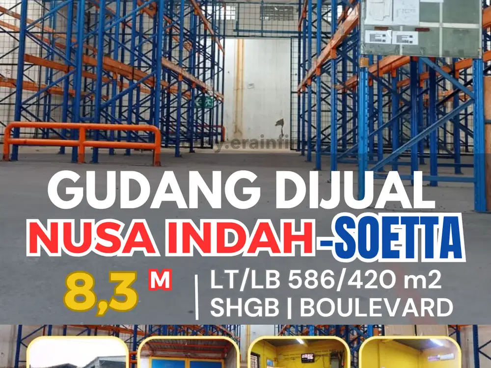 Disewakan Gudang Nusa Indah Dekat Bandara Soekarno Hatta