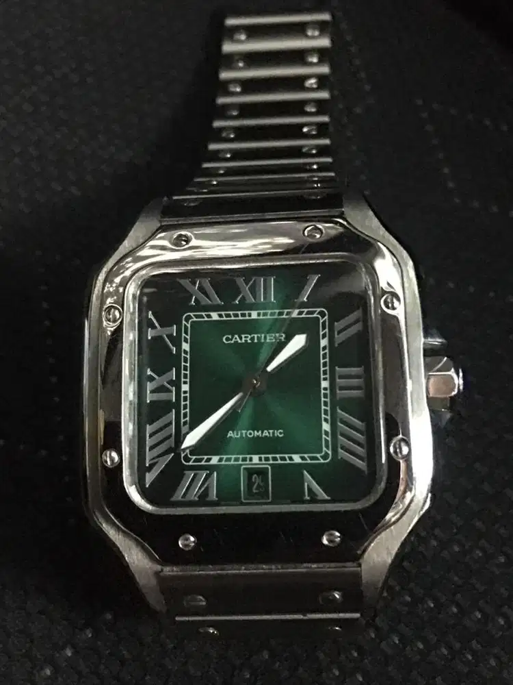 Jam Cartier Santos 100 - L Green Matic