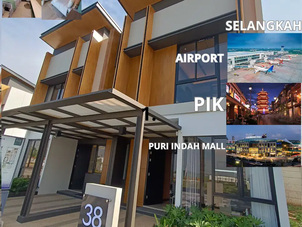 Rumah murah 2 lantai 4 kamar tidur di Bandara Tangerang