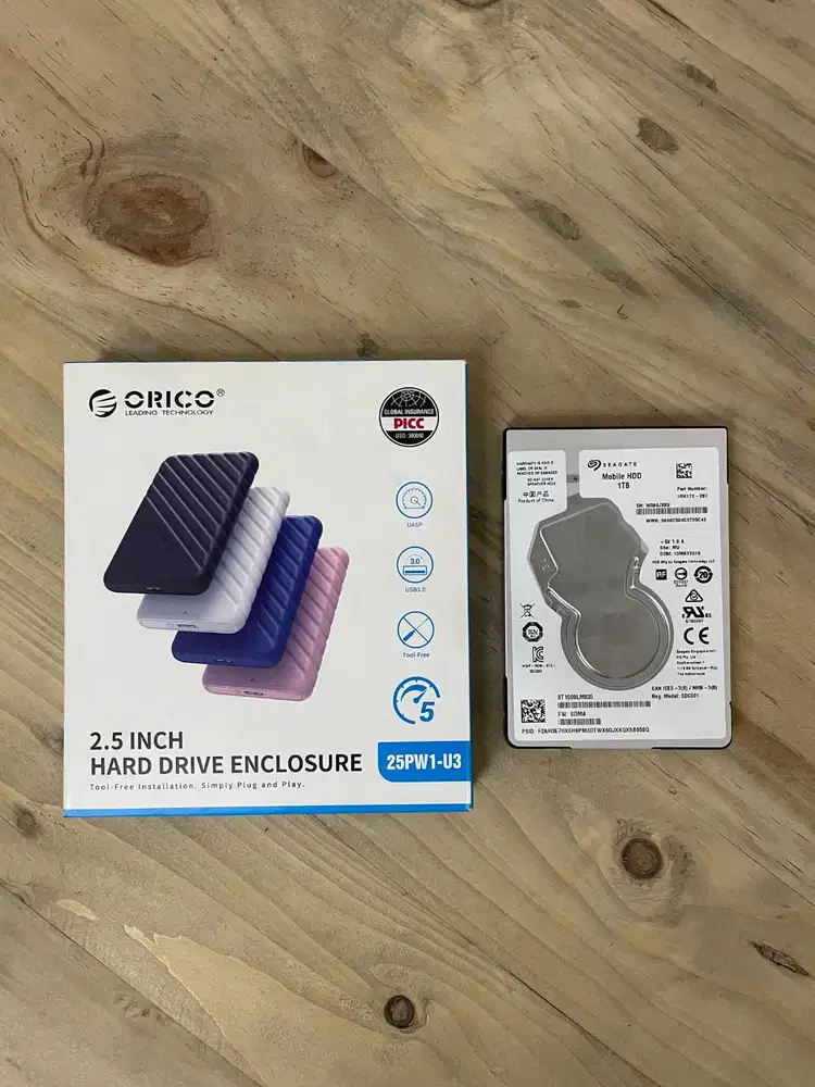 HDD 1 TB + HDD Enclosure