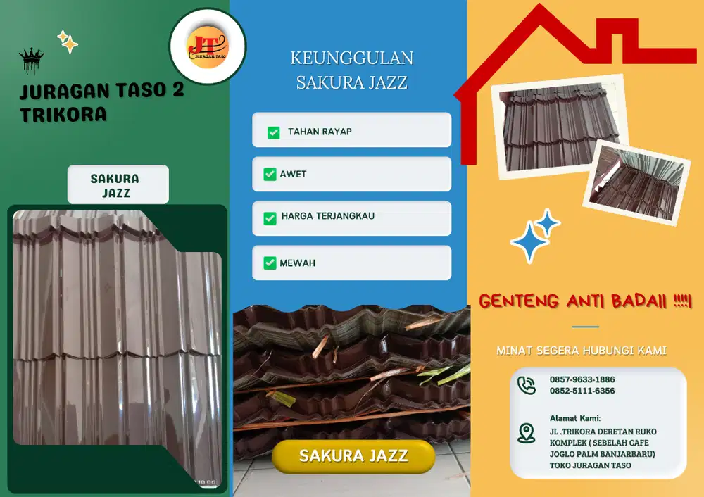 ATAP BAJARINGAN SAKURA ROOF ( SAKURA JAZZ)