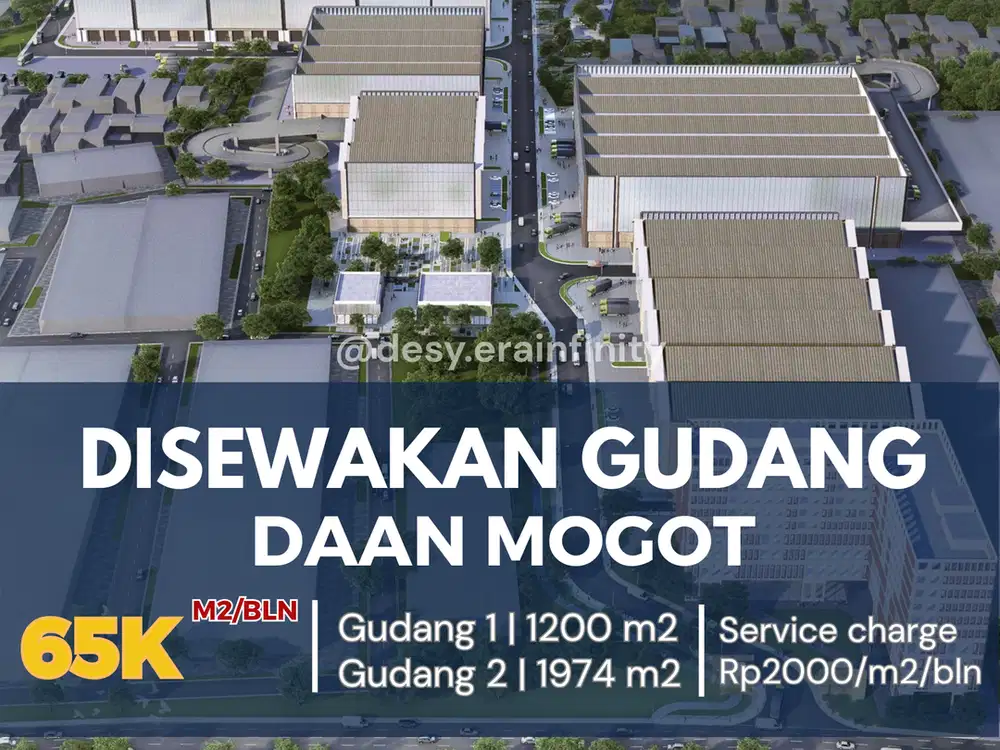 Disewakan Gudang di Kompleks Pergudangan Daan Mogot Berbagai Tipe Unit