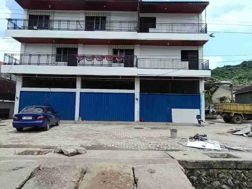 Jual/ Sewa Ruko Baru, 3LT, ready 3Unit, Nol Jalan Raya, lahan parkir luas