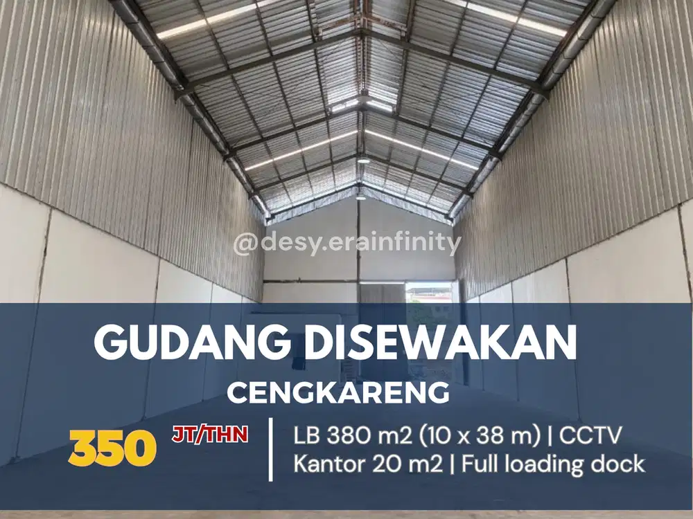 Disewakan Murah Gudang Cengkareng Full Loading Dock & Parkir Gratis