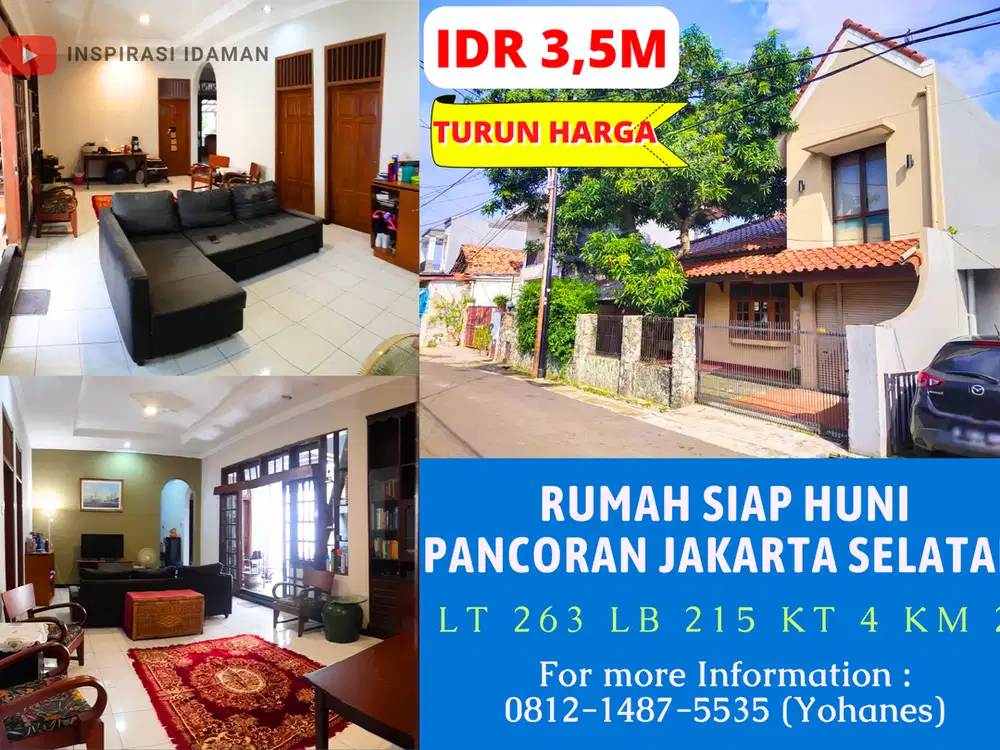 Rumah siap huni Pancoran Jakarta Selatan