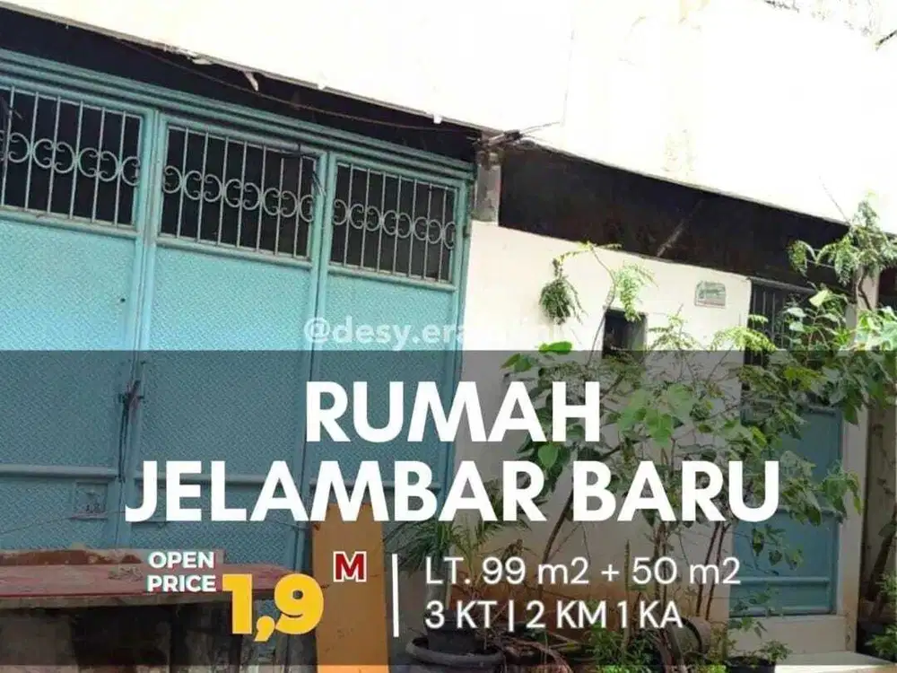 Dijual Murah Rumah 2 Unit di Jelambar Jakarta Barat