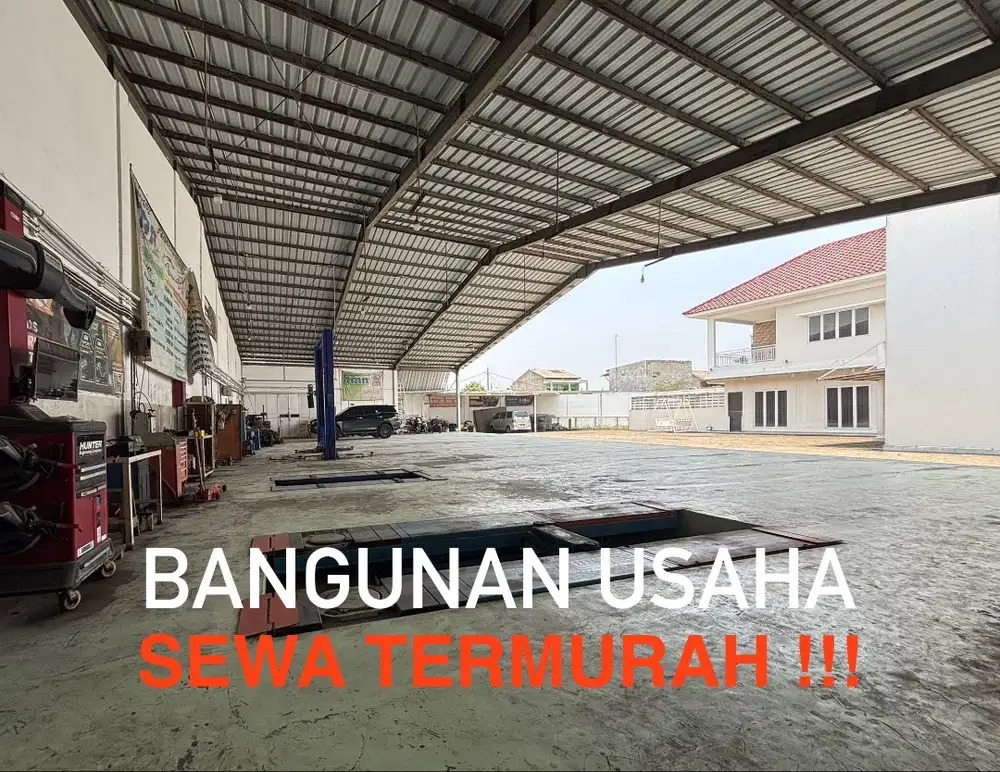 SEWA 1600m2 GUDANG BANGUNAN KOMERSIL!!! NEGO HARGA