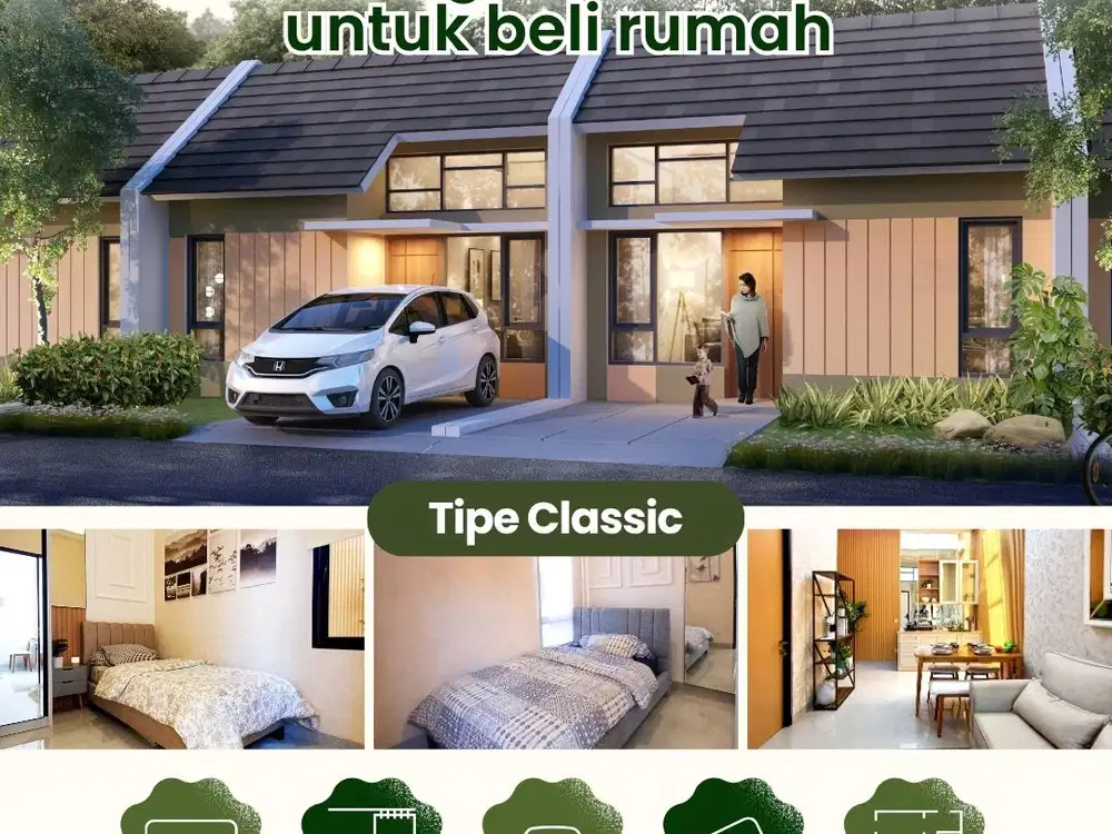 Rumah Siap Huni Mulai 2 Jutaan/Bulan — All In Hanya 3 Juta