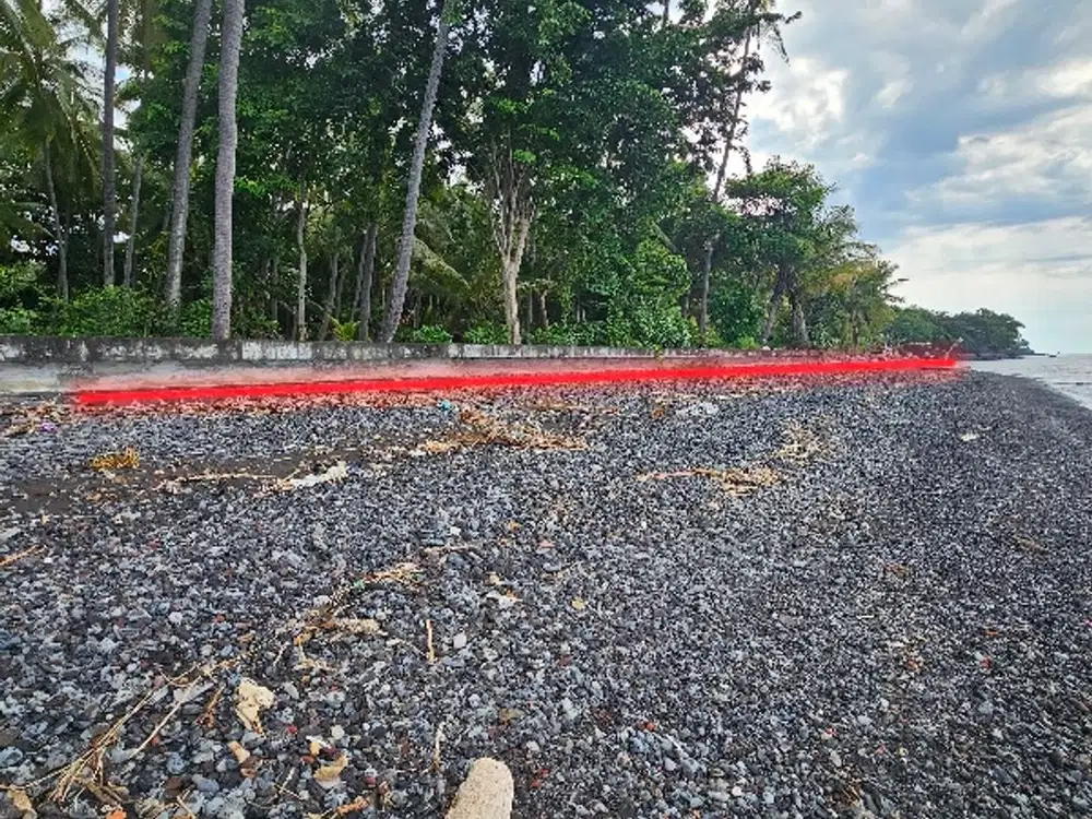 dijual murah tanah pinggir pantai  dekat airport yang akan di bangun