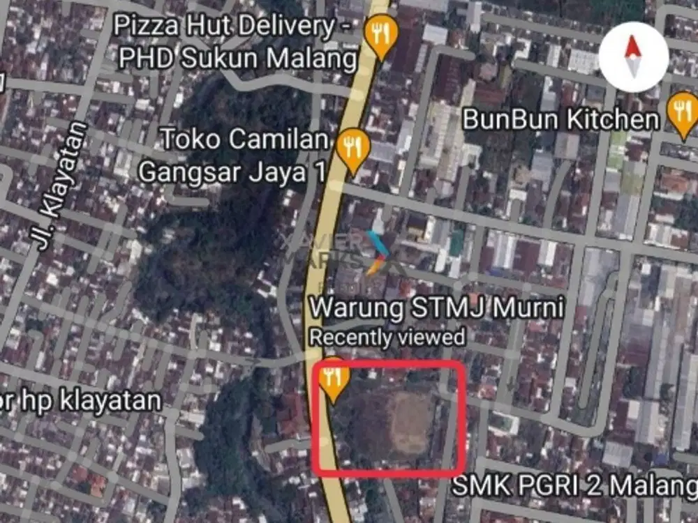 DIJUAL TANAH POROS JALAN SUKUN LEBAR 80M'
