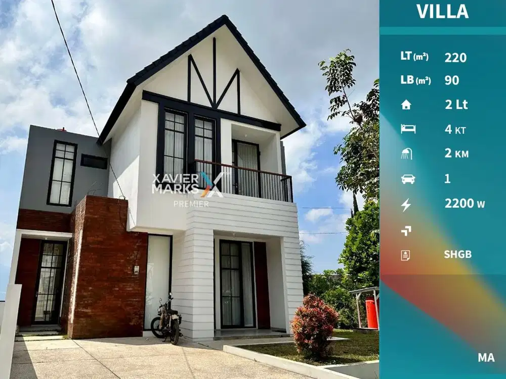 Dijual Rumah Villa Kawasan Wisata di Panderman Hill Batu Malang