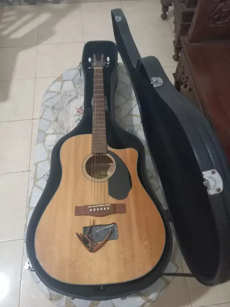 Gitar Fender SD-60SCE,Dreadnought,Walnut Fingerboard,Natural +Hardcase