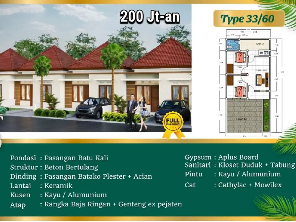 Rumah Rp 288 juta Niravadhi Tabanan