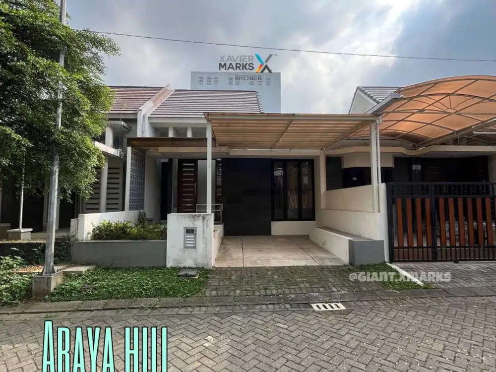 Rumah Minimalis Modern dekat Alfamart dan kampus Binus di Araya Malang