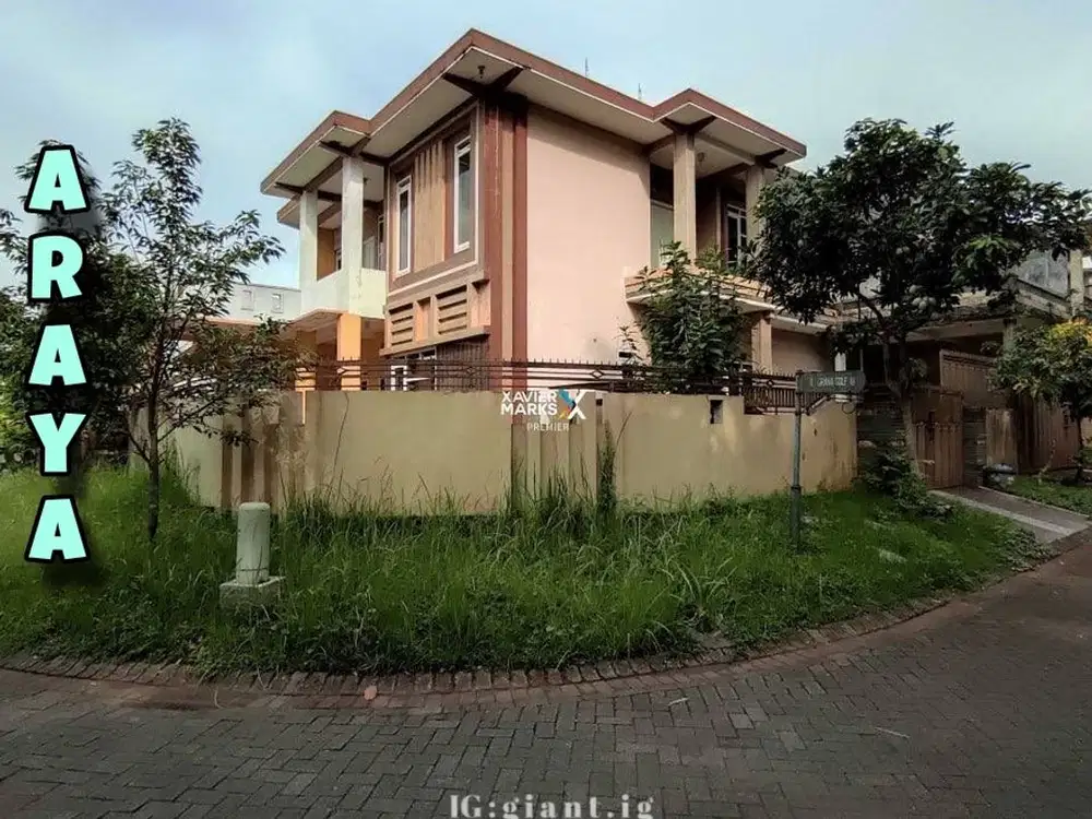 Rumah 2 lantai Hook di Cluster Favorit Araya Golf Malang