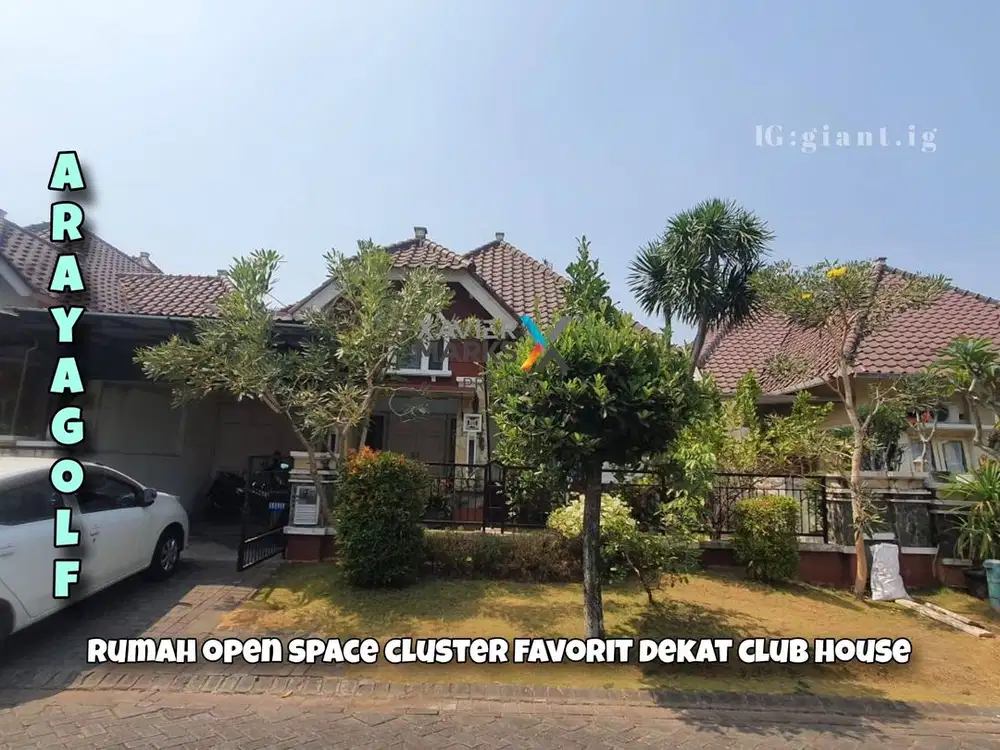 Rumah Open Space Nyaman di Araya Golf Malang