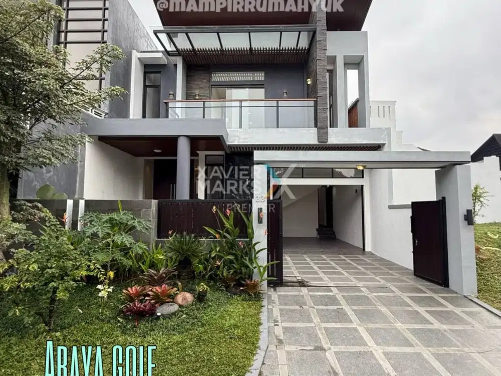 Rumah Design Modern di cluster golf Araya Malang