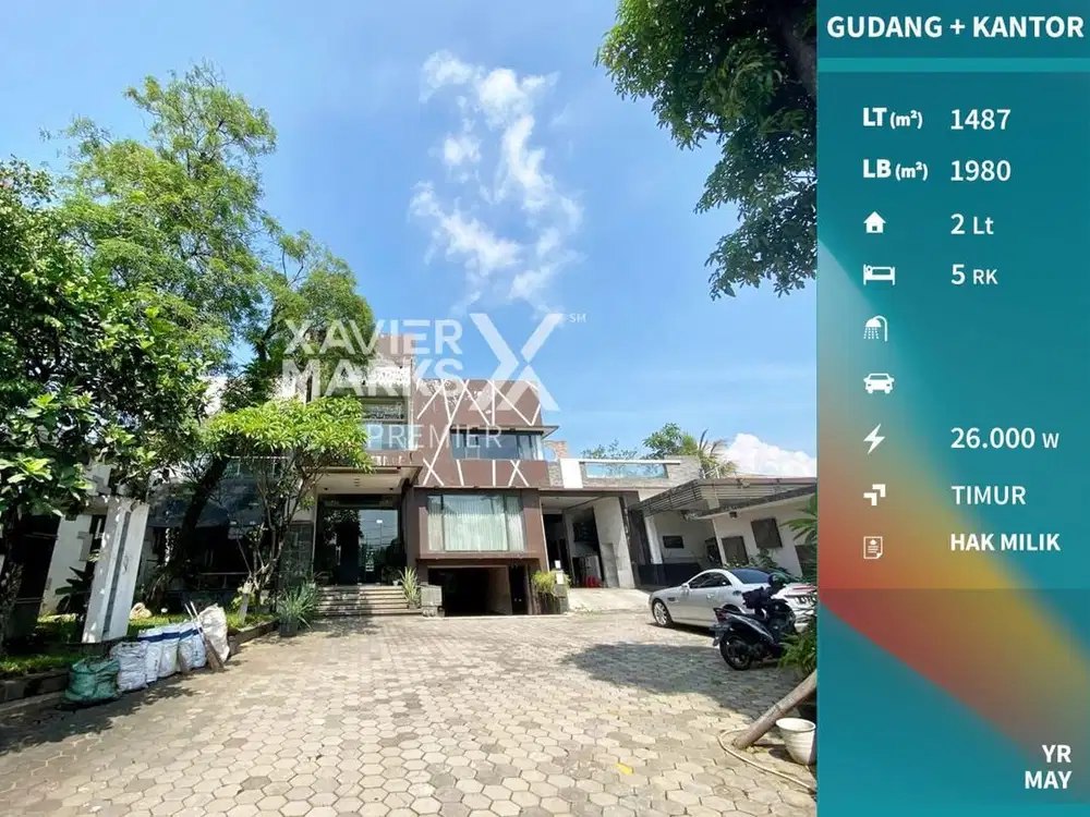 Dijual Gudang + Kantor Nol Jalan Raya Utama Karangploso Malang