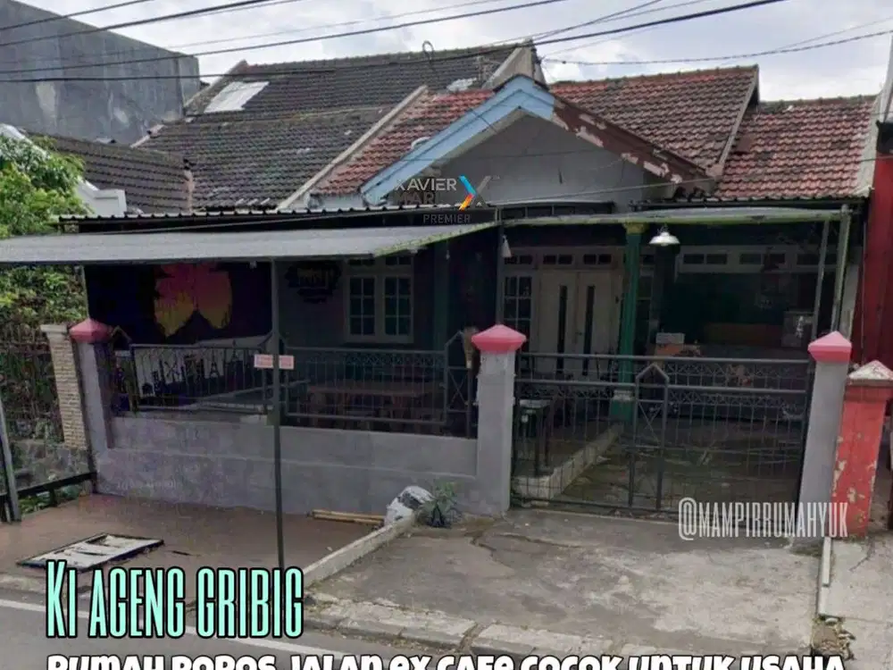 Rumah Strategis Ex Cafe di poros jalan Ki Ageng Gribig Kedungkandang