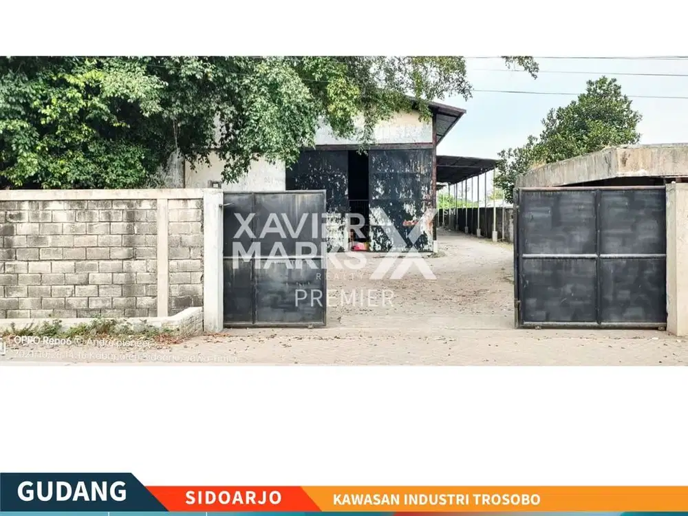 Dijual Gudang Bekas Pabrik Kawasan Industri Trosobo Sidoarjo