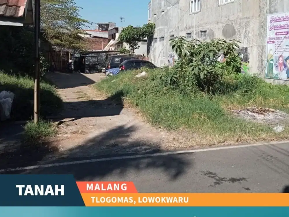 Dijual Tanah Siap Bangun Lokasi Tengah Kota di Tlogomas Malang