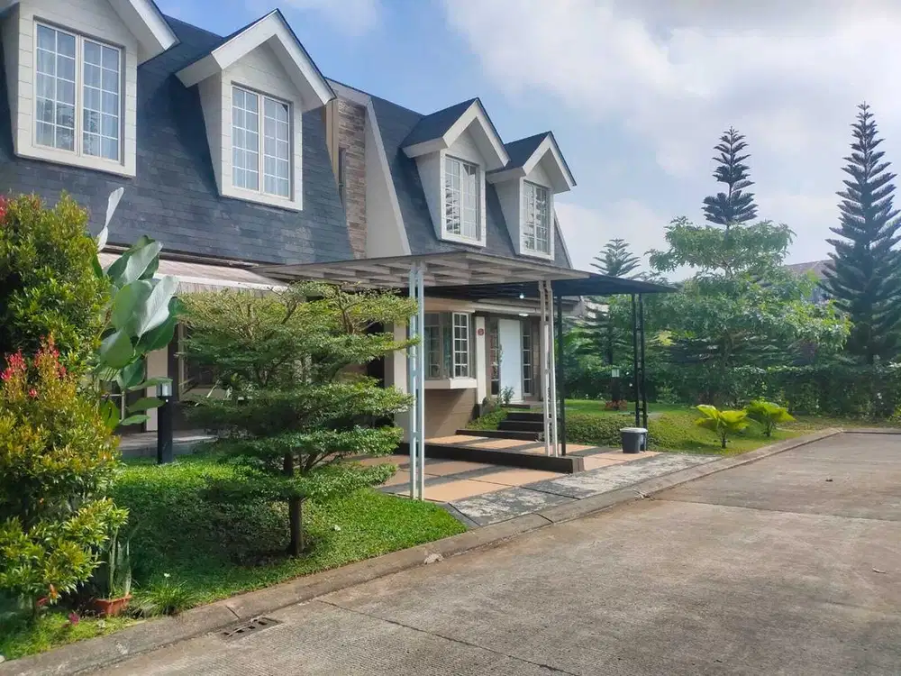Rumah di Rancamaya Golf Estate, Hadap Taman Full Furnished